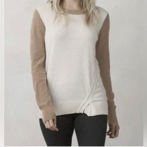Prana Ansleigh sweater beige size small